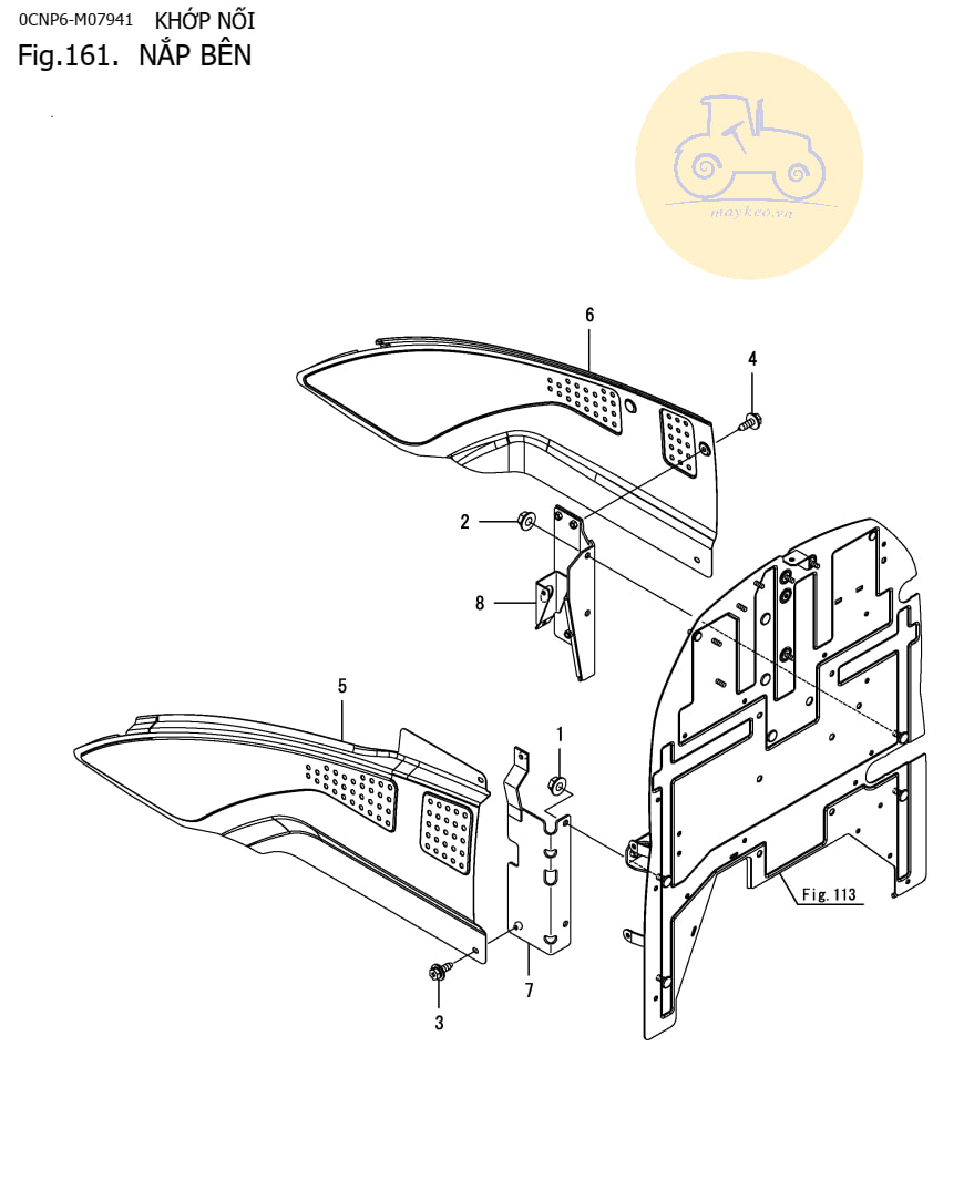 Nắp bên YM351