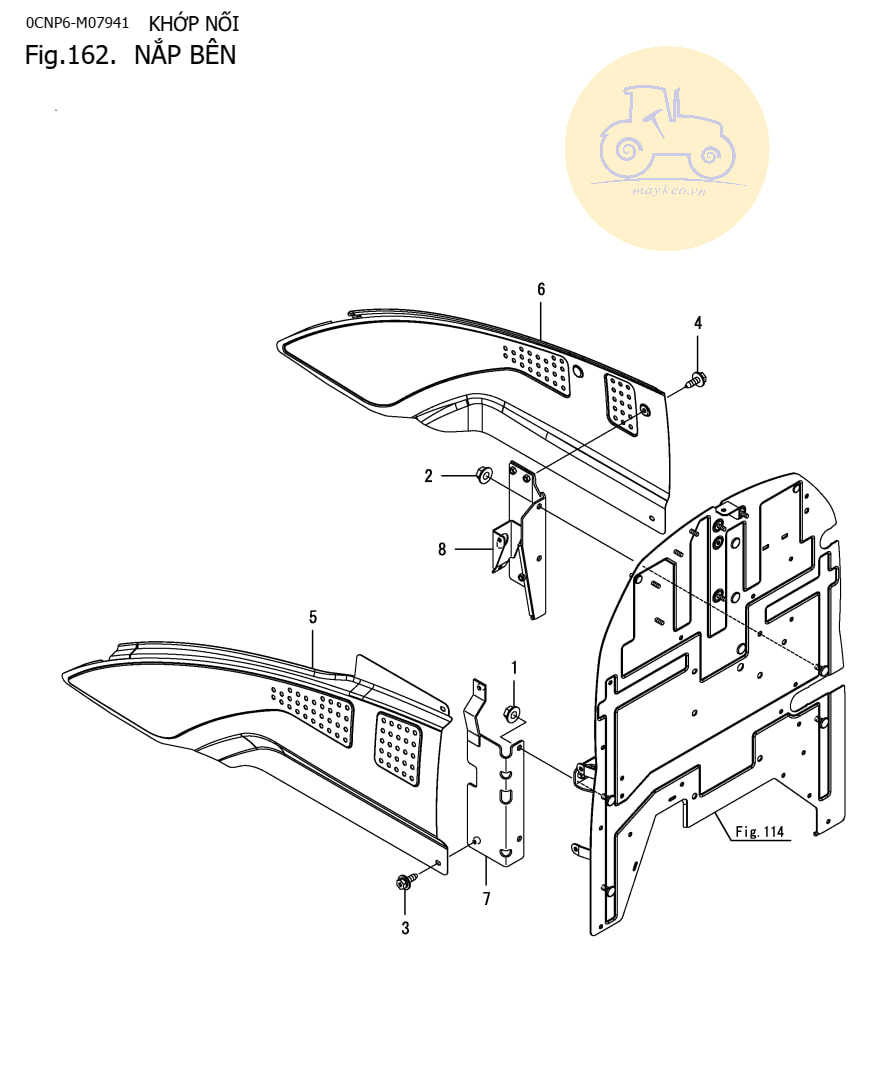 Nắp bên YM357