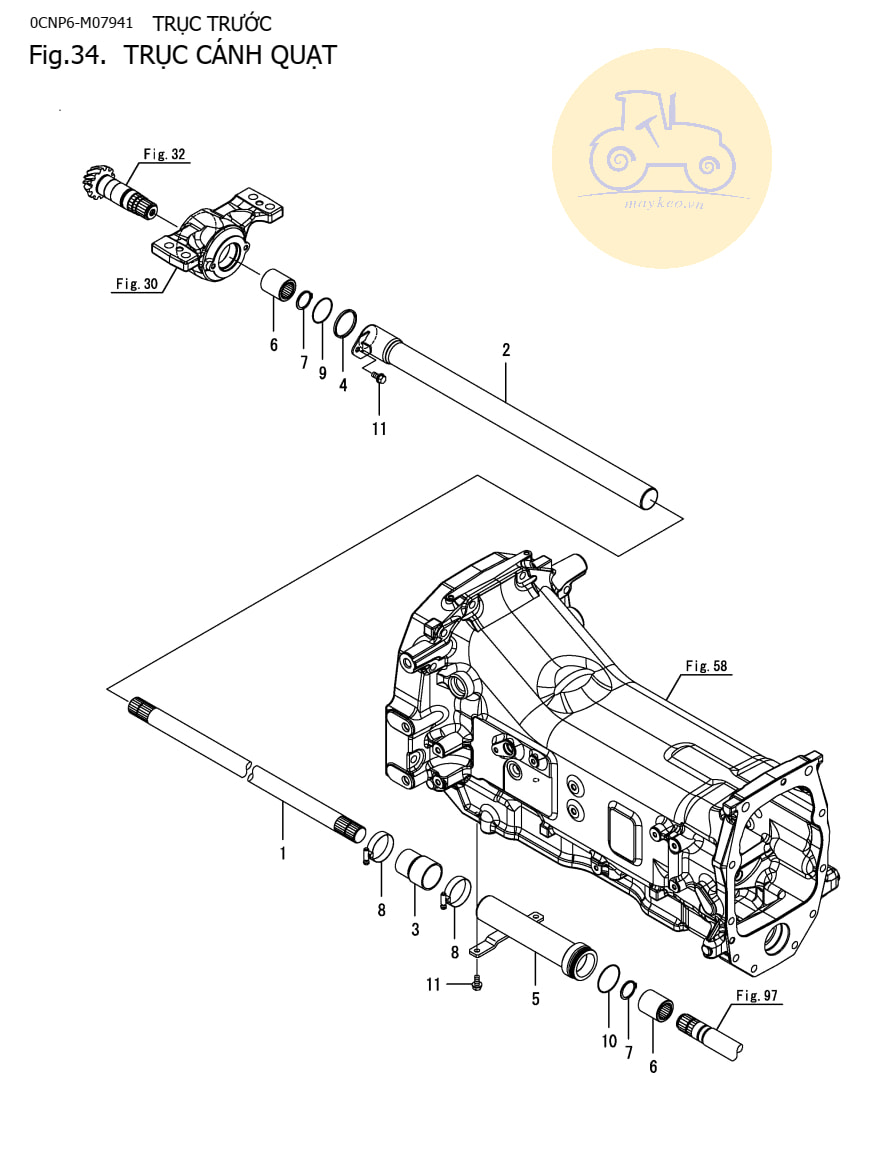 Trục cánh quạt YM351