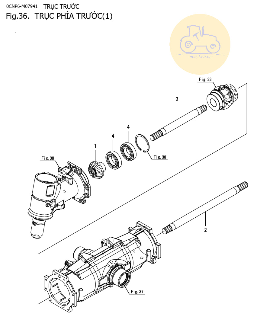 Trục phía trước