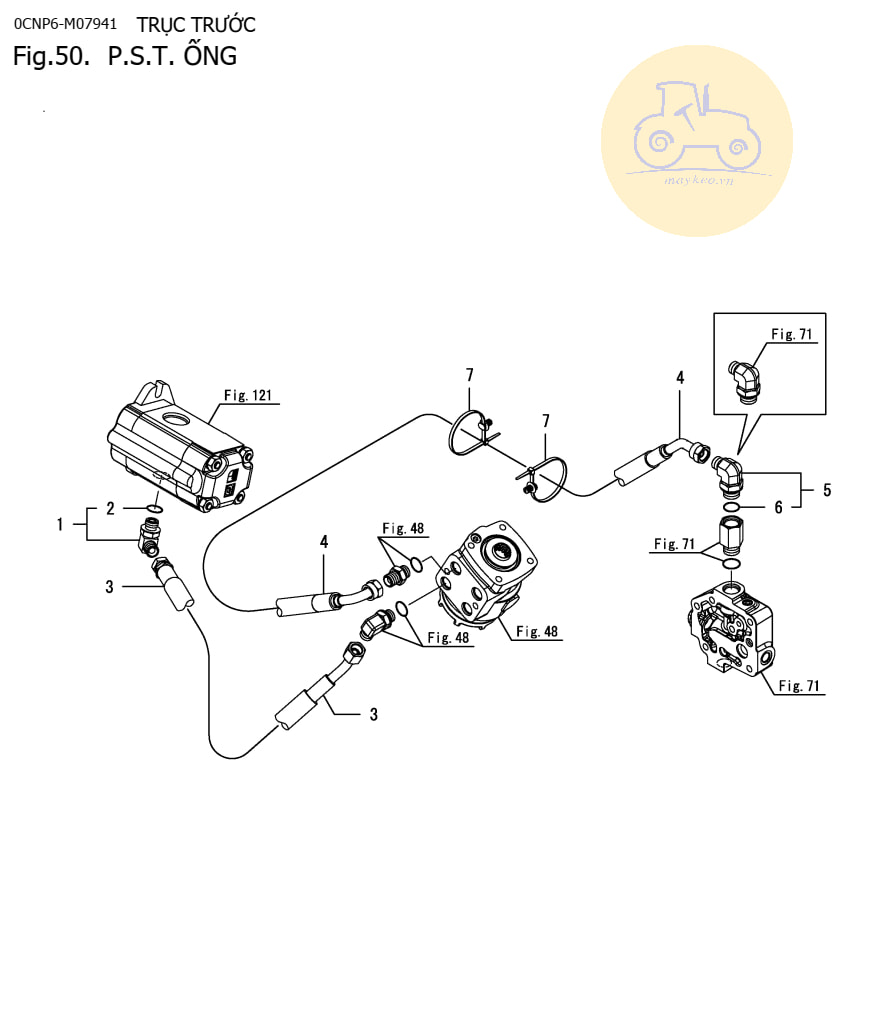 Ống thủy lực lái 357