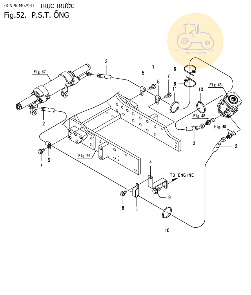 Ống thủy lực lái 357