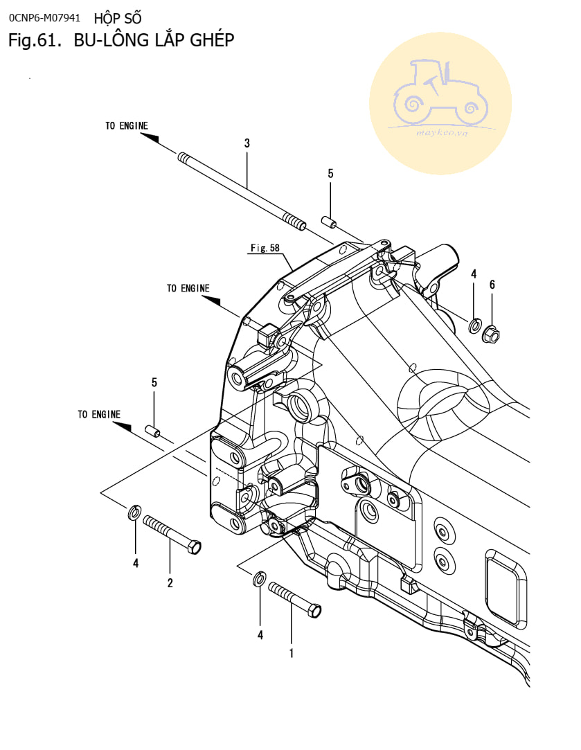 Bu lông lắp ghép YM351