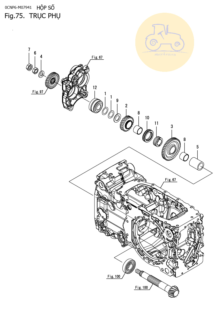 Trục phụ YM351