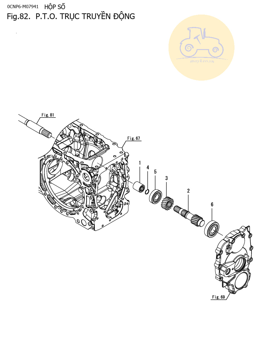 Trục truyền động PTO YM351