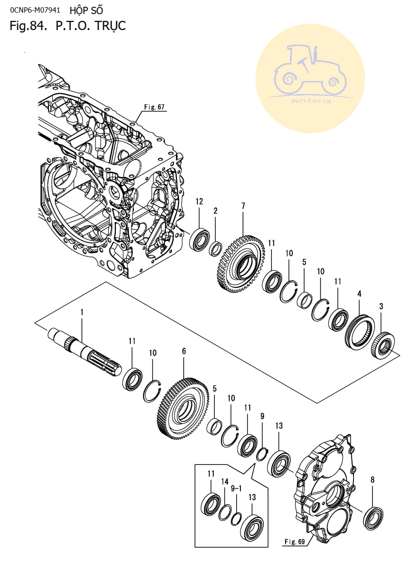 Trục PTO YM351