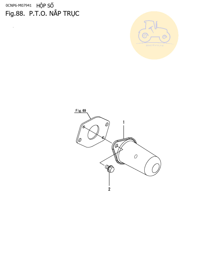 Nắp trục PTO