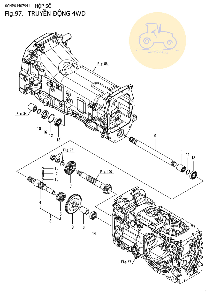 Truyền động 4WD 351-357