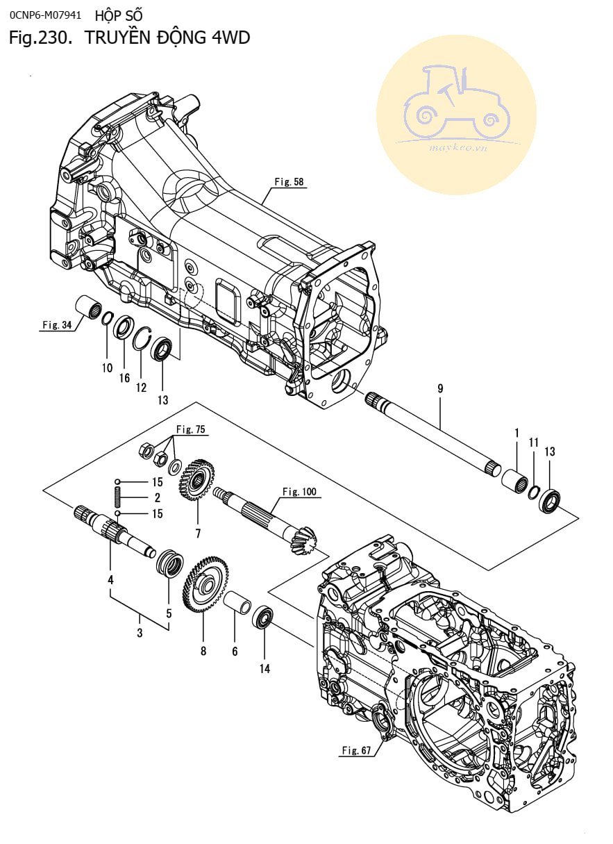 Truyền động 4WD 357A-L